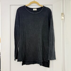 T.La Charcoal Long Sleeve Top